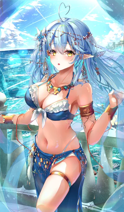 踊り子ラミィ  #LamyArt #hololive #雪花ラミィ