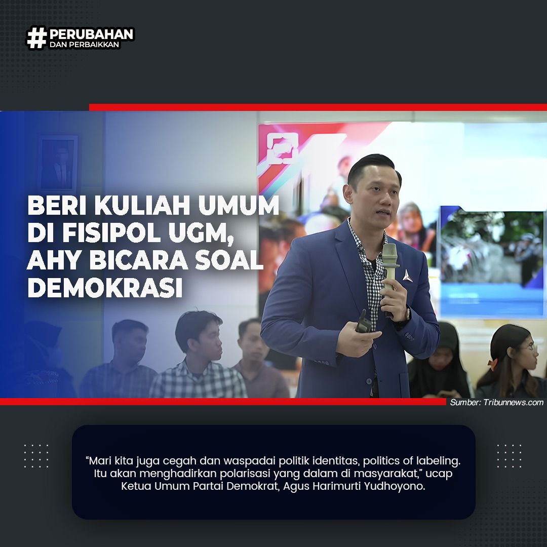 bdgojng's tweet photo. Ketum Demokrat mengajak teman-teman muda untuk bergerak bersama untuk Selamatkan Demokrasi guys #AHYdiUGM https://t.co/CVY4cJnv8z