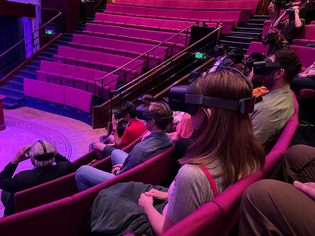 WildThringMedia's tweet photo. Great to attend the launch of Beyond the Milky Way at the Royal Institution in London last night! The VR exhibition will be opening to the public on 24th July and takes viewer to the far corners of the Universe. Tickets can be booked here: https://t.co/v3Uakdm7xf https://t.co/fMtnfIybuN