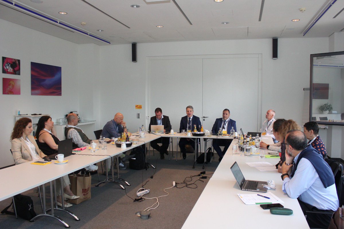 AScribellito's tweet photo. @digigreenpost @DeutschePostDHL @SzebenyB @PostEurop @DHLGlobal @Elenafrz @EU_Commission @EUErasmusPlus Thank you for the warm reception! It's an honor to set the tone alongside Felix Blaich and Botond Szebeny. Together, we'll foster an innovative and collaborative atmosphere throughout #DigiGreeNPost, driving the postal industry toward a greener future. https://t.co/3ICvH5dMiG