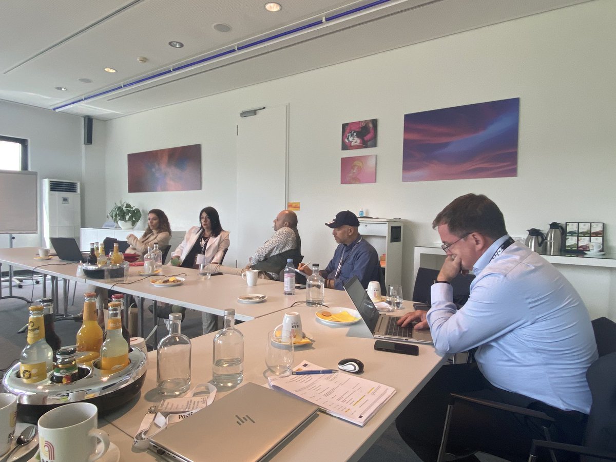 AScribellito's tweet photo. @digigreenpost @DeutschePostDHL @SzebenyB @PostEurop @DHLGlobal @Elenafrz @EU_Commission @EUErasmusPlus Thank you for the warm reception! It's an honor to set the tone alongside Felix Blaich and Botond Szebeny. Together, we'll foster an innovative and collaborative atmosphere throughout #DigiGreeNPost, driving the postal industry toward a greener future. https://t.co/3ICvH5dMiG