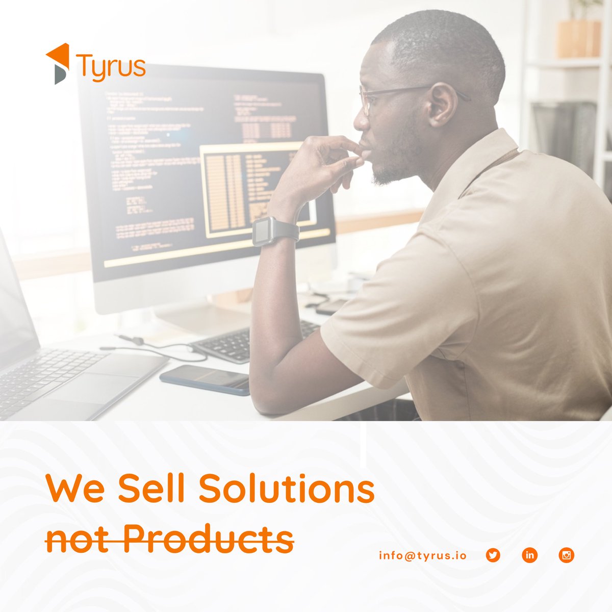 We don’t just sell the products, we empower businesses with our tailored software solutions. 

Now is the time for enhanced productivity. Let’s help you make your operations smooth today!
📧 info@tyrus.io
.
.
#tyrustechnologies #solutionprovider #resultoriented #tailoredsolutions