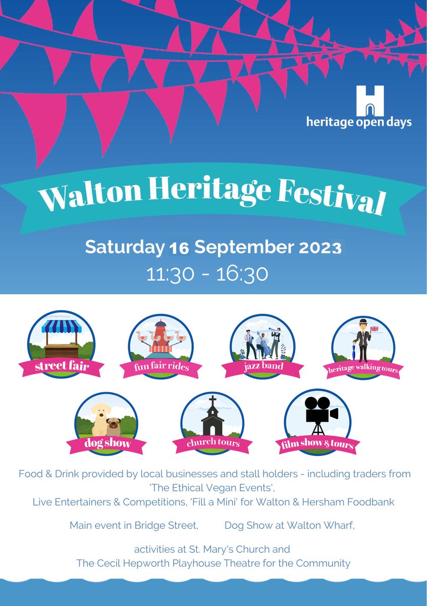WoTHeritageDay (@wotheritageday) on Twitter photo So much to look forward too on Saturday 16th September 2023 - 11:30 - 16:30 in Bridge Street and our annual Dog Show at Walton Wharf!
<a href="/welovewalton/">Love Walton</a> <a href="/radiowey/">Radio Wey</a> <a href="/PRWotta/">WoTTA</a> <a href="/your_elmbridge/">Debbie Giri</a> So much to look forward too on Saturday 16th September 2023 - 11:30 - 16:30 in Bridge Street and our annual Dog Show at Walton Wharf!
<a href="/welovewalton/">Love Walton</a> <a href="/radiowey/">Radio Wey</a> <a href="/PRWotta/">WoTTA</a> <a href="/your_elmbridge/">Debbie Giri</a>