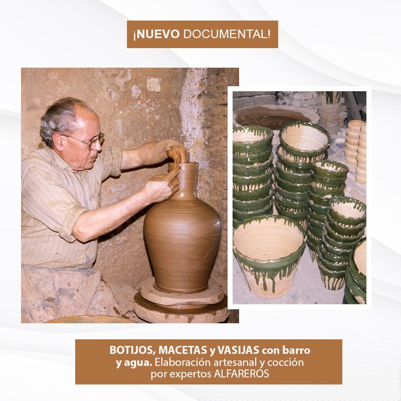 EugenioMonesma's tweet photo. 🔴🎥 ESTRENO | #Botijos, #macetas y #vasijas con barro y agua. Elaboración artesanal y cocción por expertos #alfareros. #OficiosPerdidos
🕣 A las 20:30h en mi canal de #Youtube: https://t.co/4wT6MW1ZGm
⏲️ Duración: 13 minutos
¡Espero que os guste! 😀 https://t.co/EDGg0hfRYC