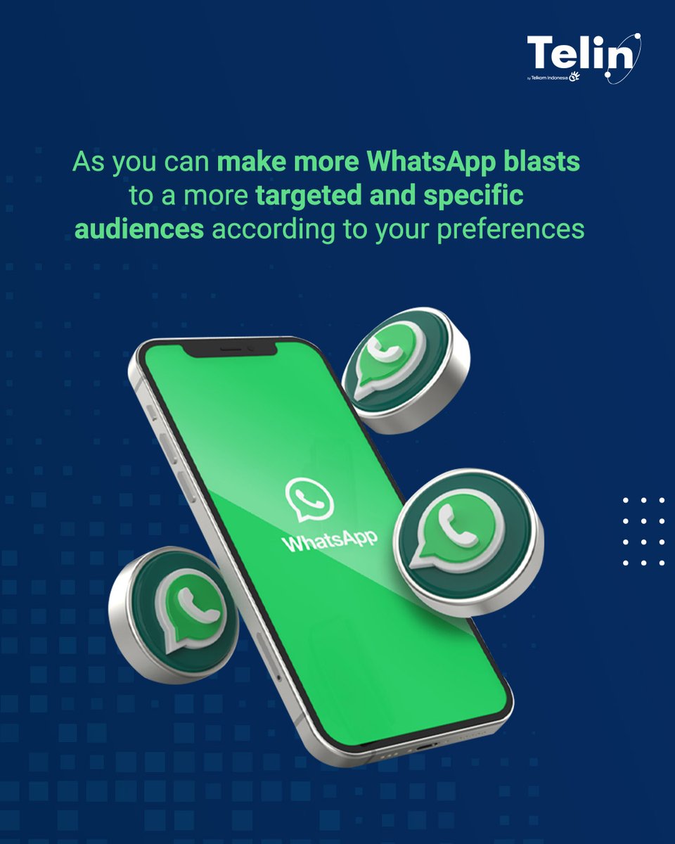Telin_Official's tweet photo. Telin is a proud official WhatsApp Business Solution Provider & we deliver improved Customer Experience outcomes.
Contact us for more details and information!
#Telin #Meta #WhatsApp #WhatsAppBusiness #BeyondConnectivity https://t.co/9eFc7VaeHd