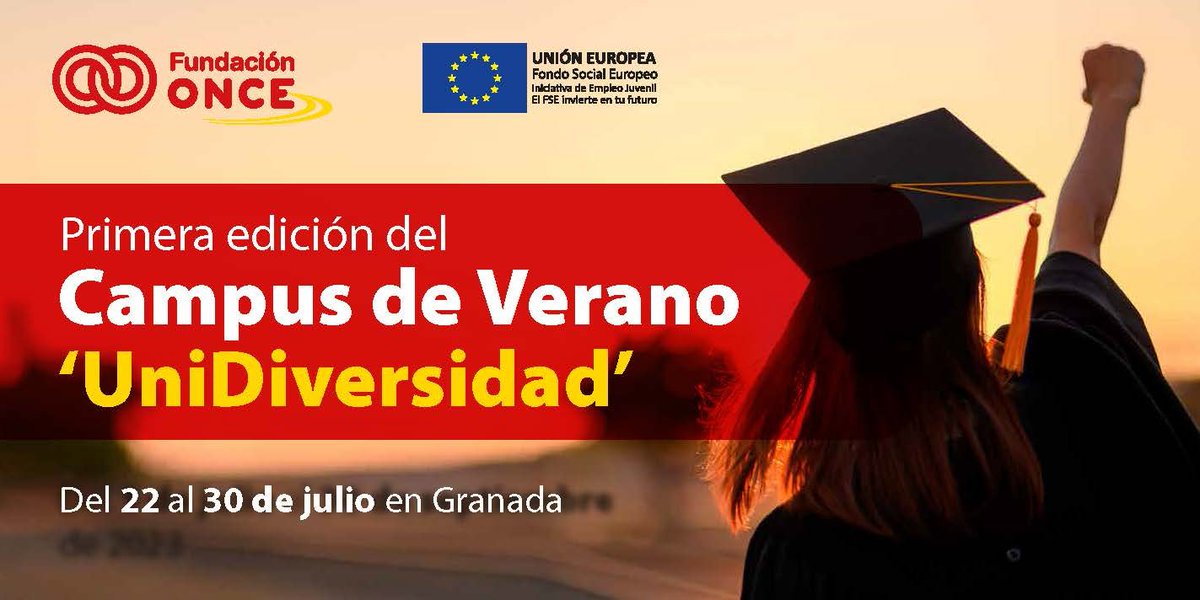 La Universidad de Granada (@CanalUGR) acoge desde este sábado la primera edición de los ‘Campus de verano UniDiversidad’, una iniciativa organizada junto con las universidades de Extremadura (@infouex) y Salamanca (@usal) con el apoyo de Fundación ONCE. bit.ly/3DjKisE