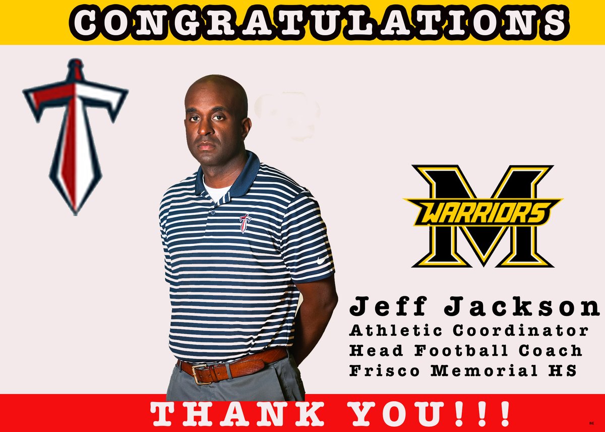 Congratulations <a href="/CoachJackson84/">Jeff Jackson</a>!!  Thank you for your 7+ years of servant leadership to <a href="/CHSTitanNation/">Centennial Titans</a>.  You made a difference <a href="/Cen10titans/">Centennial HS</a> with your character, commitment and competitive spirit.  Our school community benefited in every way from your leadership.