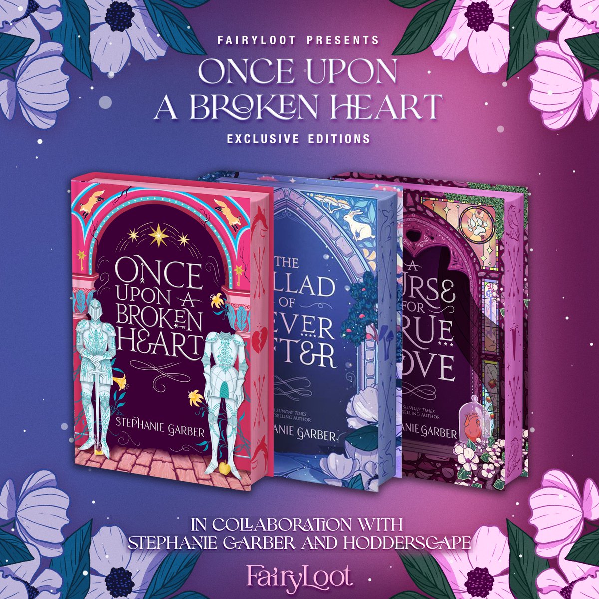 We are so thrilled to announce that we will be offering a second printing of… the ‘Once Upon A Broken Heart’ Exclusive Editions, brought to you in collaboration with Stephanie Garber and @hodderscape!