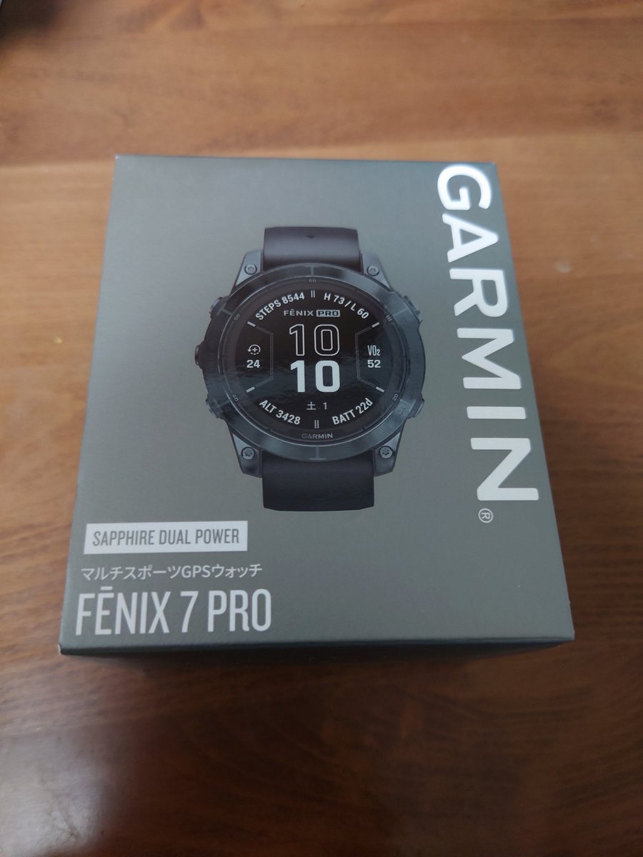tytmkt's tweet photo. Garmin Fenix 7 pro買いました。満足してます。 https://t.co/ACrpZCxYMs