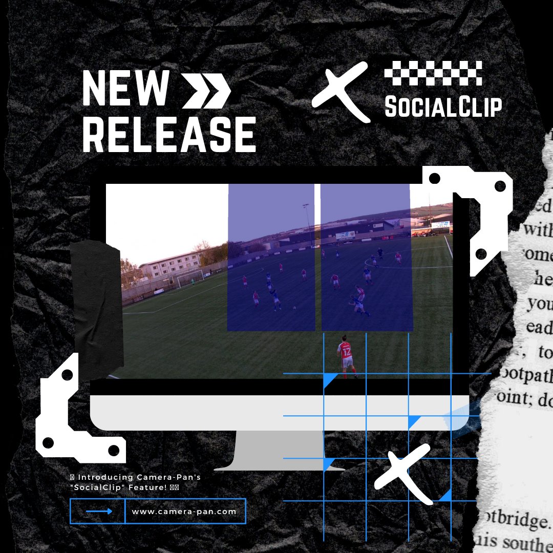 camera_pan's tweet image. 🎬 Introducing Camera-Pan's "SocialClip" Feature! 📱🌟
With "SocialClip," our latest innovative feature, creating social media-sized clips has never been easier. 📲🎉
Effortlessly generate perfectly-sized clips for Facebook, Twitter, Instagram, and more!
#CameraPan  #SportsTech