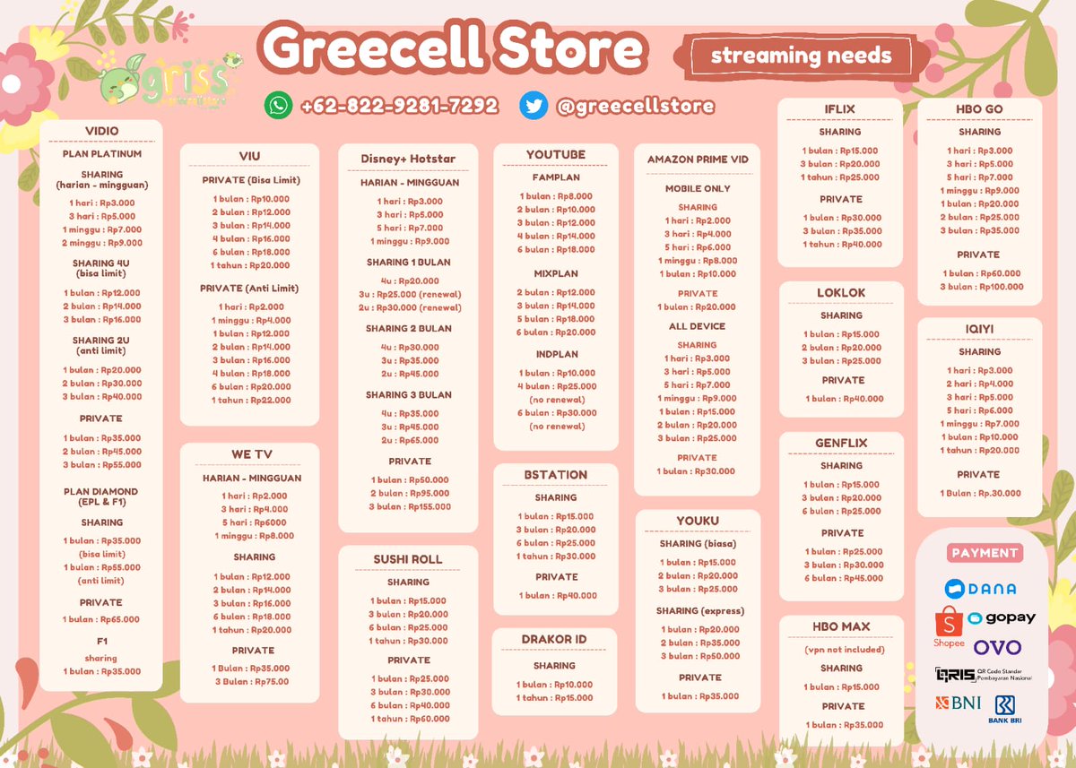 greecellstore's tweet photo. ㅤㅤㅤㅤ

ㅤ ㅤㅤㅤ   •❃°•°❀°•°❃•─── ⋆⋅☆⋅⋆ 
                   ˢᵗʳᵉᵃᵐⁱⁿᵍ ⁿᵉᵉᵈˢ
 ∘₊✧─── •❃°•°❀°•°❃• https://t.co/N5BmBVbZTC