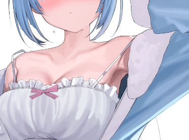 部屋着のラミィ描く 