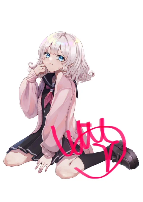 きゅーたんちゃんの立ち絵描かせていただきましたー!  配信活動応援してます!!