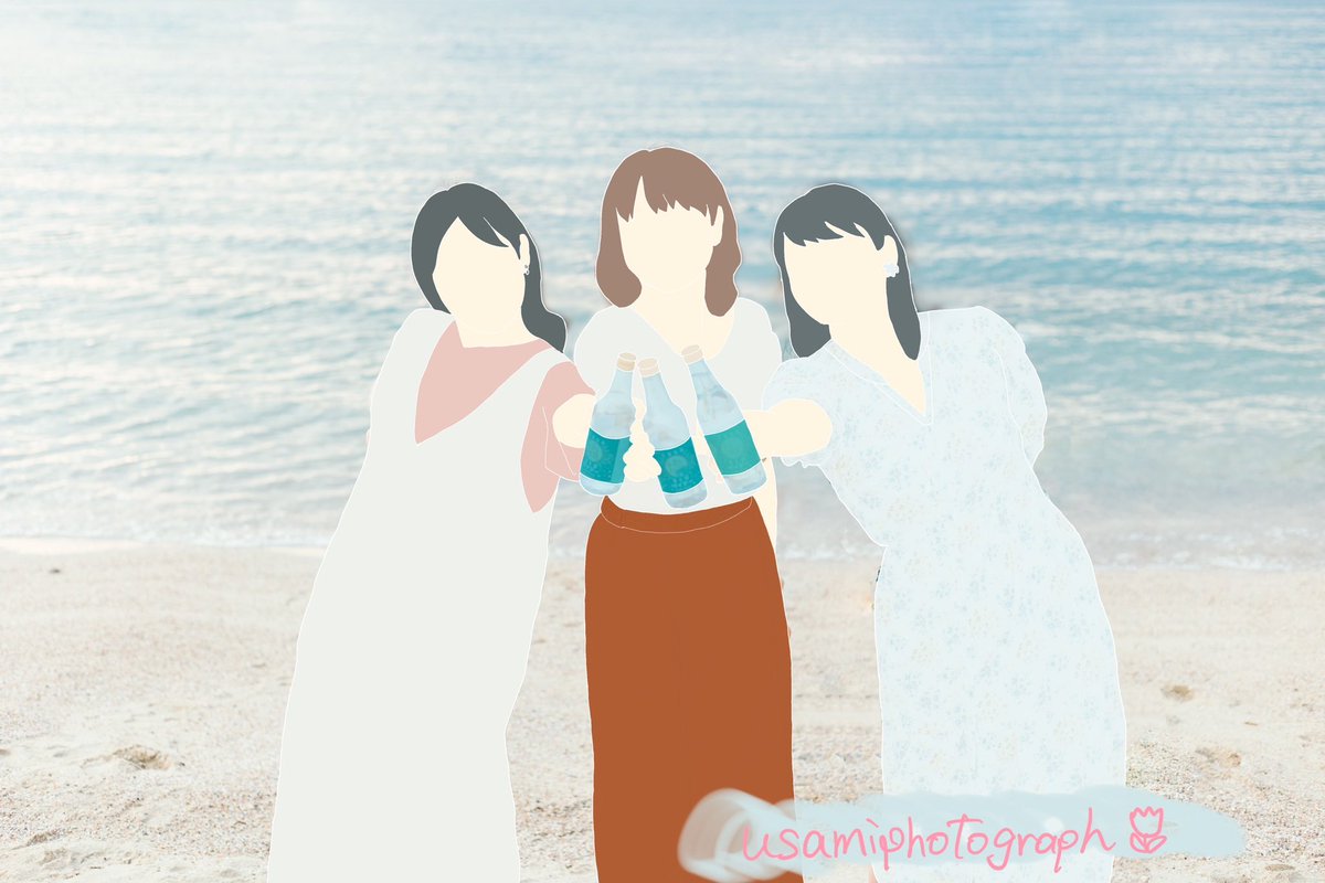 usamiphotograph's tweet photo. 最新作🌷
初めての3人分で描く量が多かったのと細かいところの調整が難しかった！
あと単純にミスしまくって修正しながらだったのでいつもより2倍くらい時間かかった🥺

 #フラットデザイン https://t.co/Le3OwFJ9S6