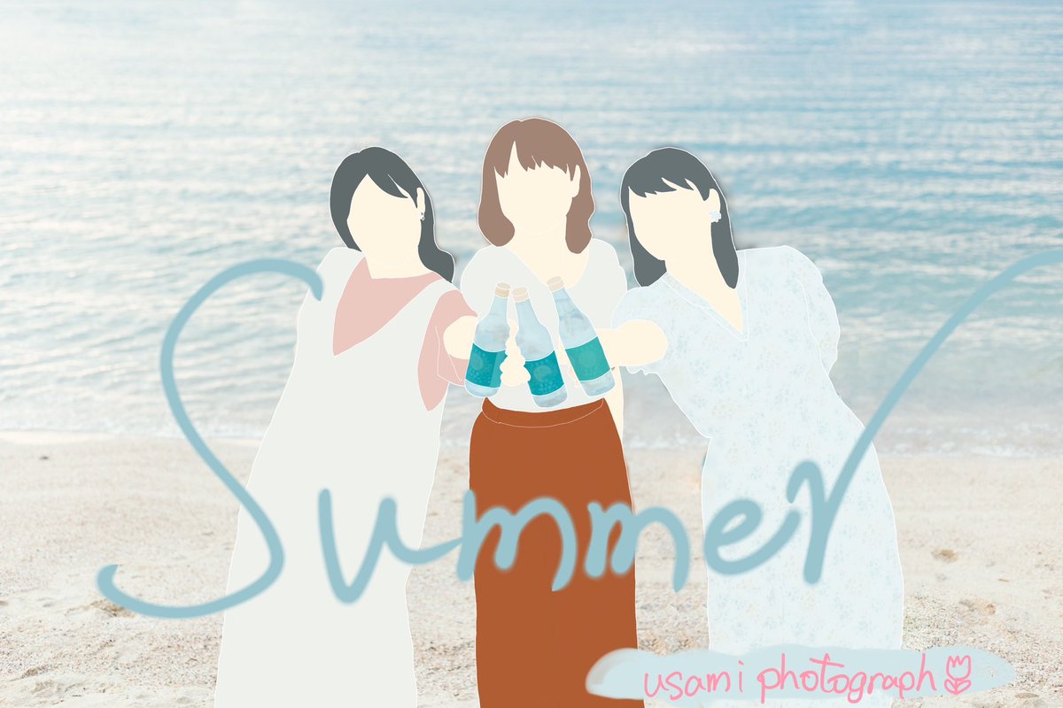 usamiphotograph's tweet photo. 最新作🌷
初めての3人分で描く量が多かったのと細かいところの調整が難しかった！
あと単純にミスしまくって修正しながらだったのでいつもより2倍くらい時間かかった🥺

 #フラットデザイン https://t.co/Le3OwFJ9S6