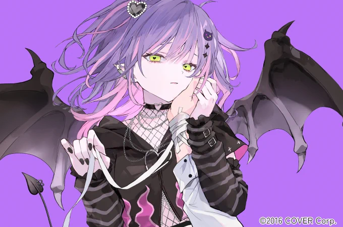 ホロライブ 常闇トワ様の『ラヴィ』カバー動画のイラストを担当させていただきました! よろしくお願いします!  ラヴィ(Lavie) / 常闇トワ (cover) 