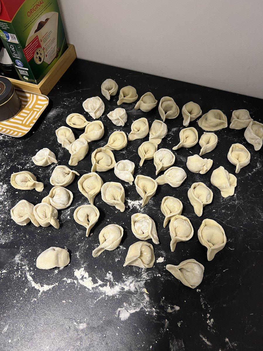 _and_soitgoes's tweet photo. Me at 1am: “I am going to sleep now because I need to wake up super early”
My crooked brain: “THE FUCK YOU ARE, you must make 100+ dumplings from scratch NOW or you’ll die”
Так и живём🤷🏻‍♀️ https://t.co/BQX0SWun6H