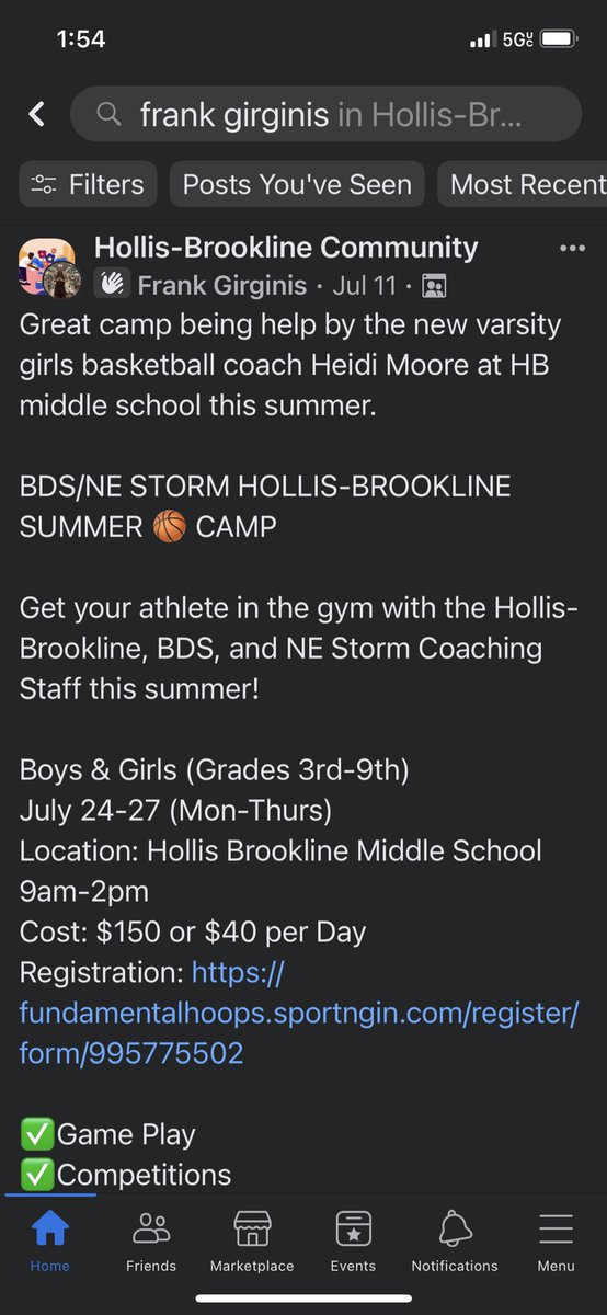 Great camp next week at HBMS!!!!