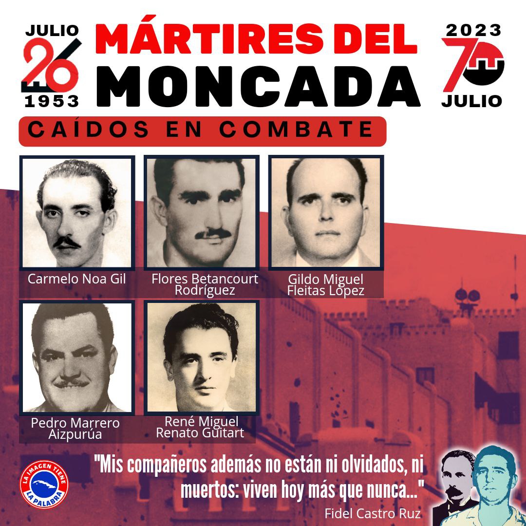 «Cada cual, al morir, enseña al cielo su obra acabada, su libro escrito, su arado reluciente, la espiga que segó, el árbol que sembró: ¡triste el que muere sin haber hecho obra!»
#70Moncada