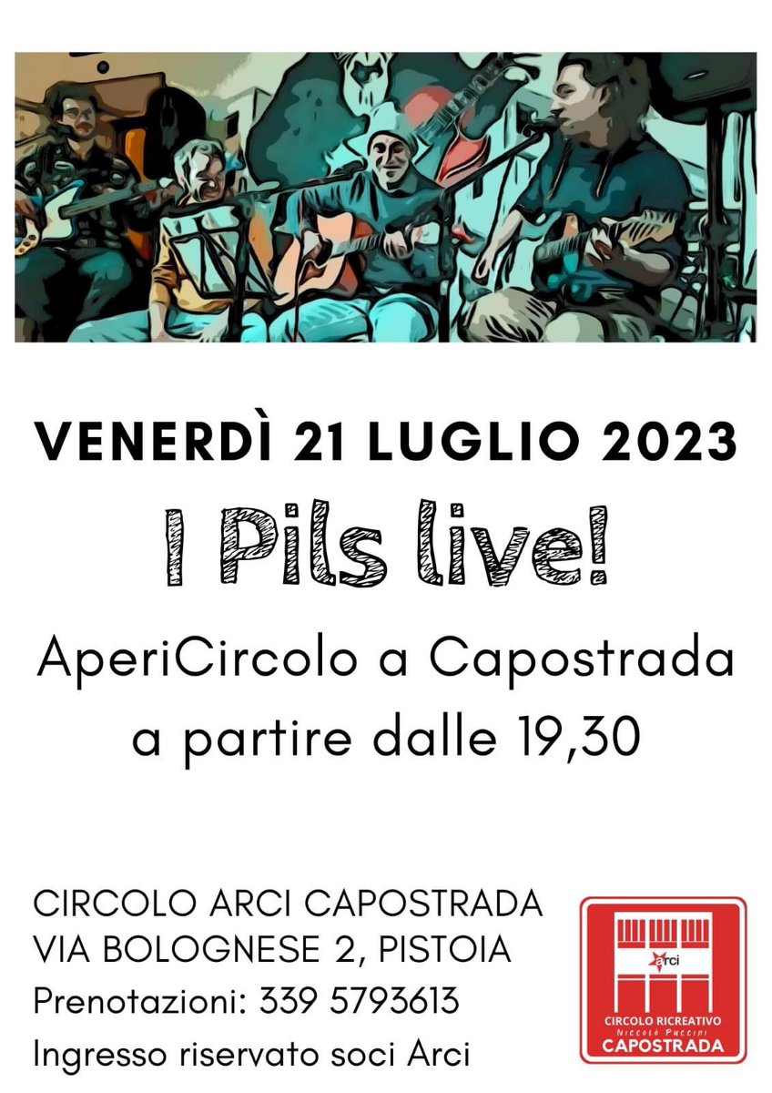 RTrallori's tweet image. Per chi fosse interessato ci vediamo domani alla casa del popolo di Capostrada (Pistoia) @arcitoscana #toscana #pistoia #circolo