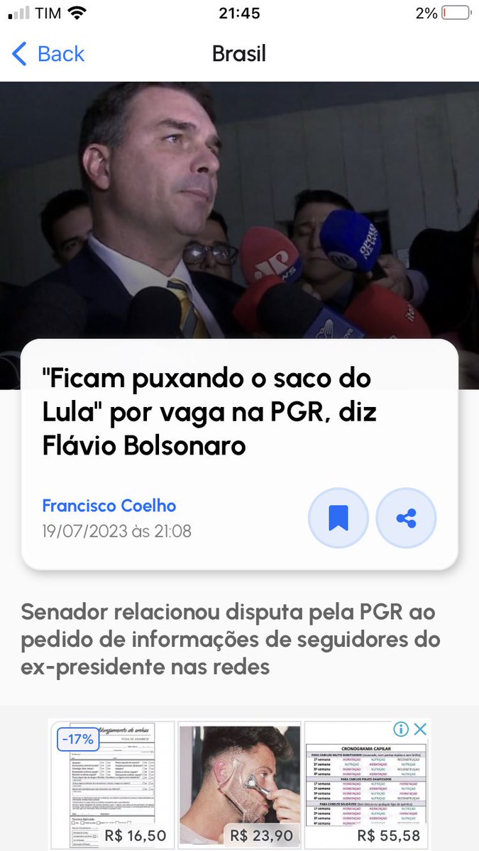 Chaicneo's tweet photo. "Ficam puxando o saco do Lula" por vaga na PGR, diz Flávio Bolsonaro https://t.co/ifrdZ9U8BH https://t.co/FIXpQvweTd