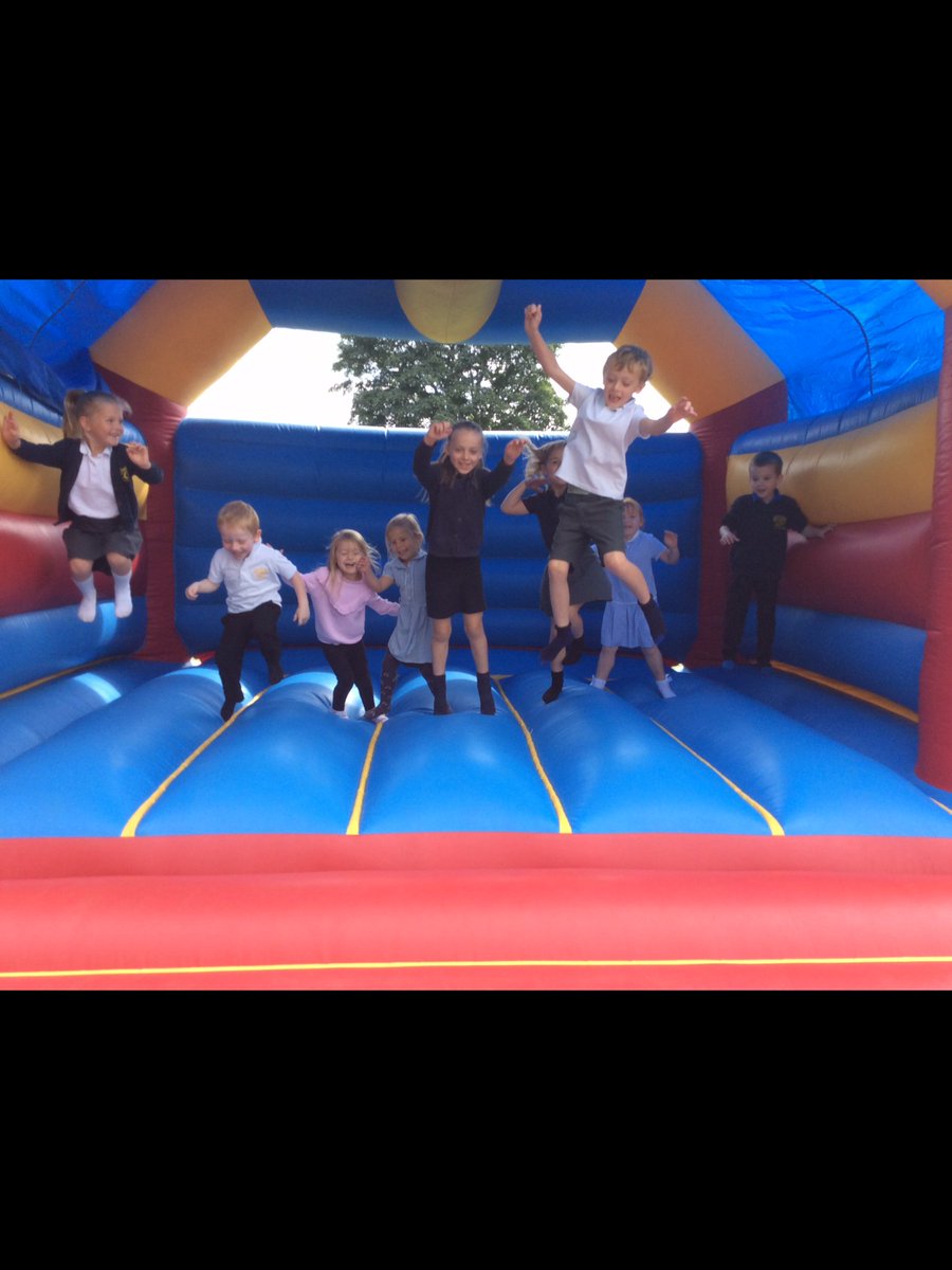 CamblesSchool's tweet photo. Day 4 of #5daysoffun Team Pandas had a great time on the bouncy castle this morning! ๐ https://t.co/3XSaJAzw0W