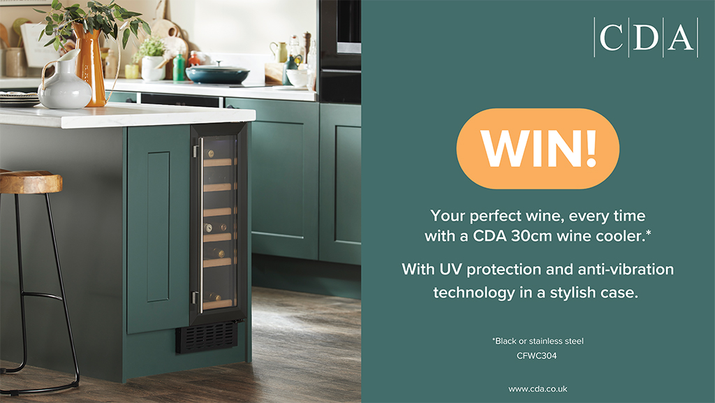 Enter our prize draw to #WIN a CDA Wine Cooler! 
This is a multi-platform prize draw and can be entered on Facebook, Twitter and Instagram as separate entries. Simply follow <a href="/HughesDirect/">Hughes</a> &amp; RT to apply on Twitter🍀🎁
Ends 26/07/23, Ts&amp;Cs apply - hughes.co.uk/prize-draw