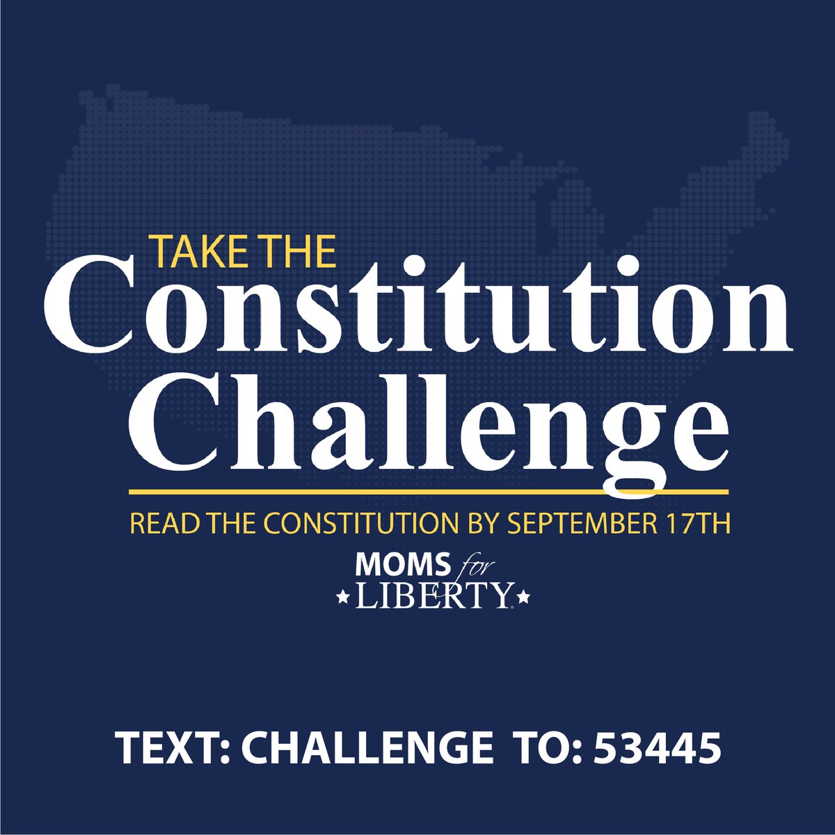 Moms4Liberty's tweet photo. The @Moms4Liberty #ConstitutionChallenge can be a family activity!
Text CHALLENGE to #53445
Find this easy tracker on our site that your children can use to see their progress as you read the document together. #ConstitutionDay
https://t.co/TBWzV2vOcY https://t.co/VOlEWnaCPp