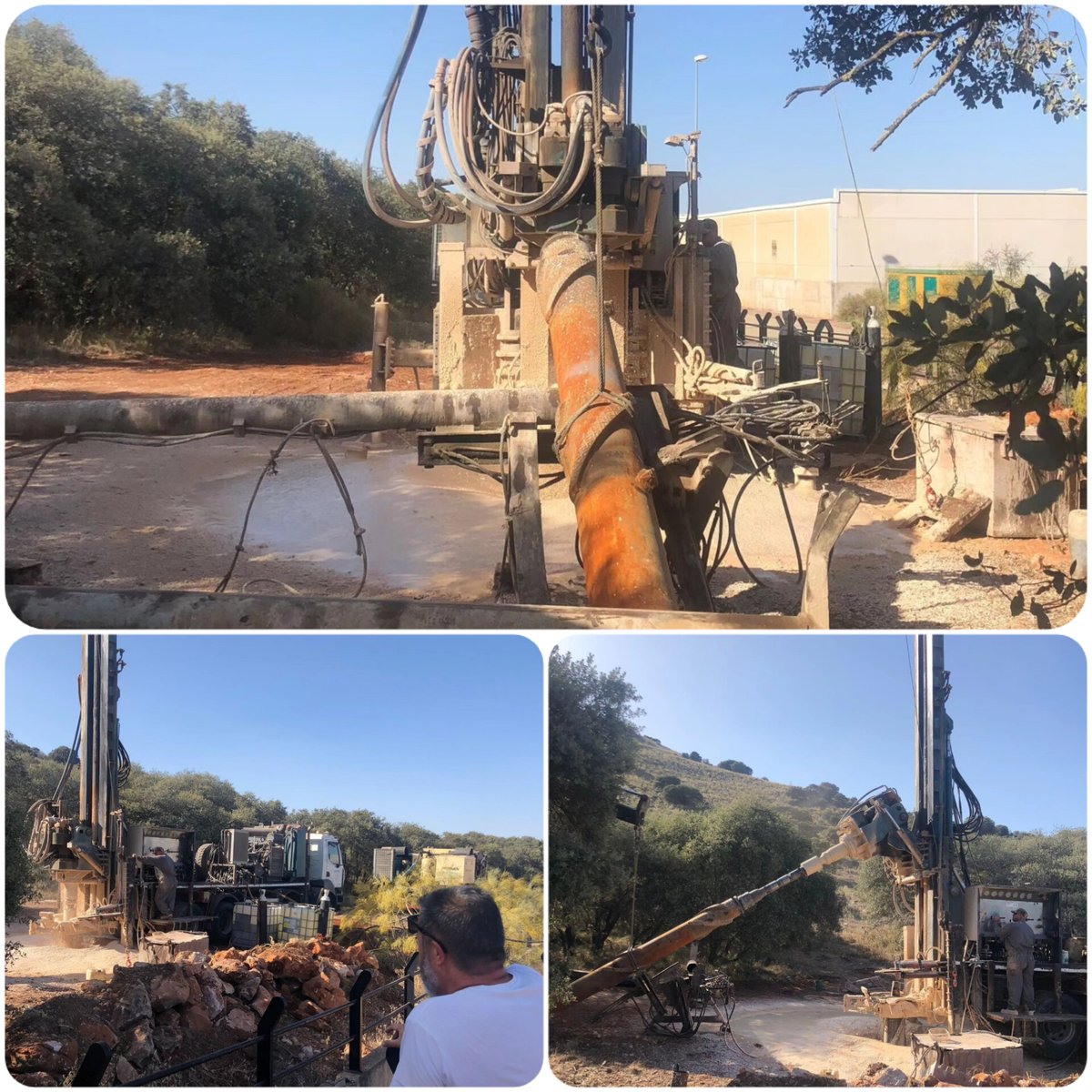 Comenzaron las obras para un nuevo sondeo de agua en #Archidona. Trabajando a 90m de profundidad para asegurar el suministro de agua, gracias a los fondos PAEM 2023 y aportaciones municipales. Aviso: el agua de las pruebas NO es apta para el consumo. #AbastecimientoAgua 💧👷‍♀️🚧
