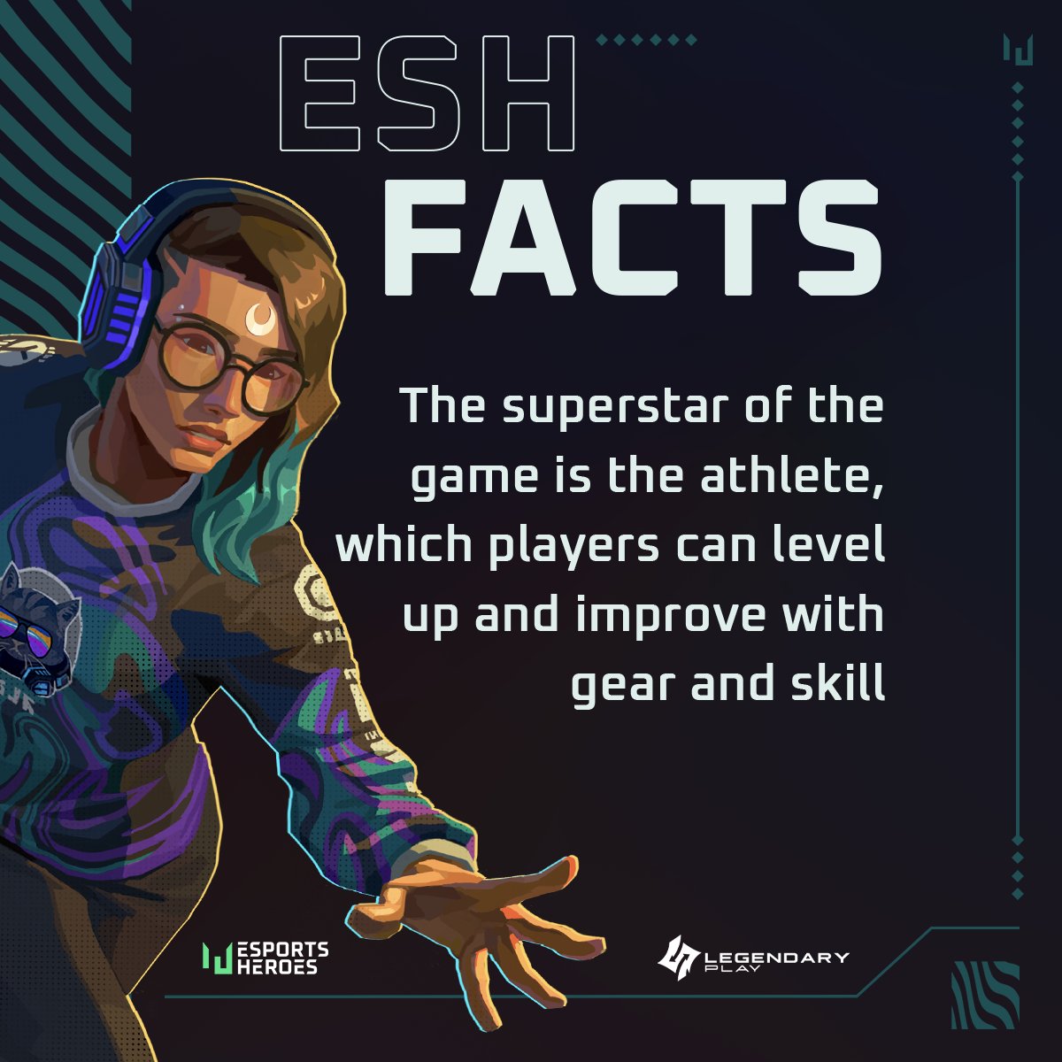 In #EsportsHeroes, you will be able to make your athlete be the strongest one out there by increasing their level, power, gear and much more!

#gaming #eshfacts #mobile #esports