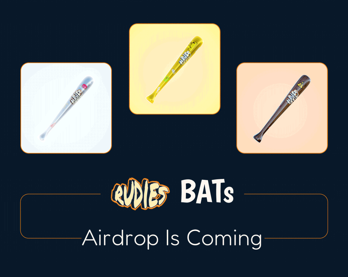 RudiesNFT's tweet photo. Airdropping Rudies BATs today for lucky holders to create gangs and stake.

- No staking/unstaking/claiming fees
- Instant operations, no need for transaction approval
- Daily Rudie Token generation based on gang types
- Access to Rudie Shop, exciting Raffles. https://t.co/CCBoJcuv0Z