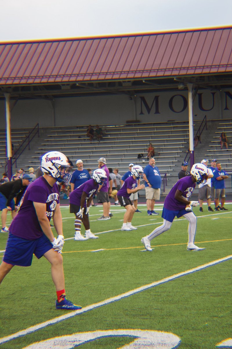 The Ravens spent the last couple days at Mount Union putting in work! Amazing teamwork and dedication from our players! #OURWAY