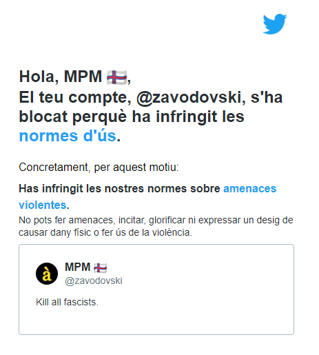 Hola, Elon i acòlits,
Em reafirmo. Ho reitero. Sempre.
A cagar a la via.