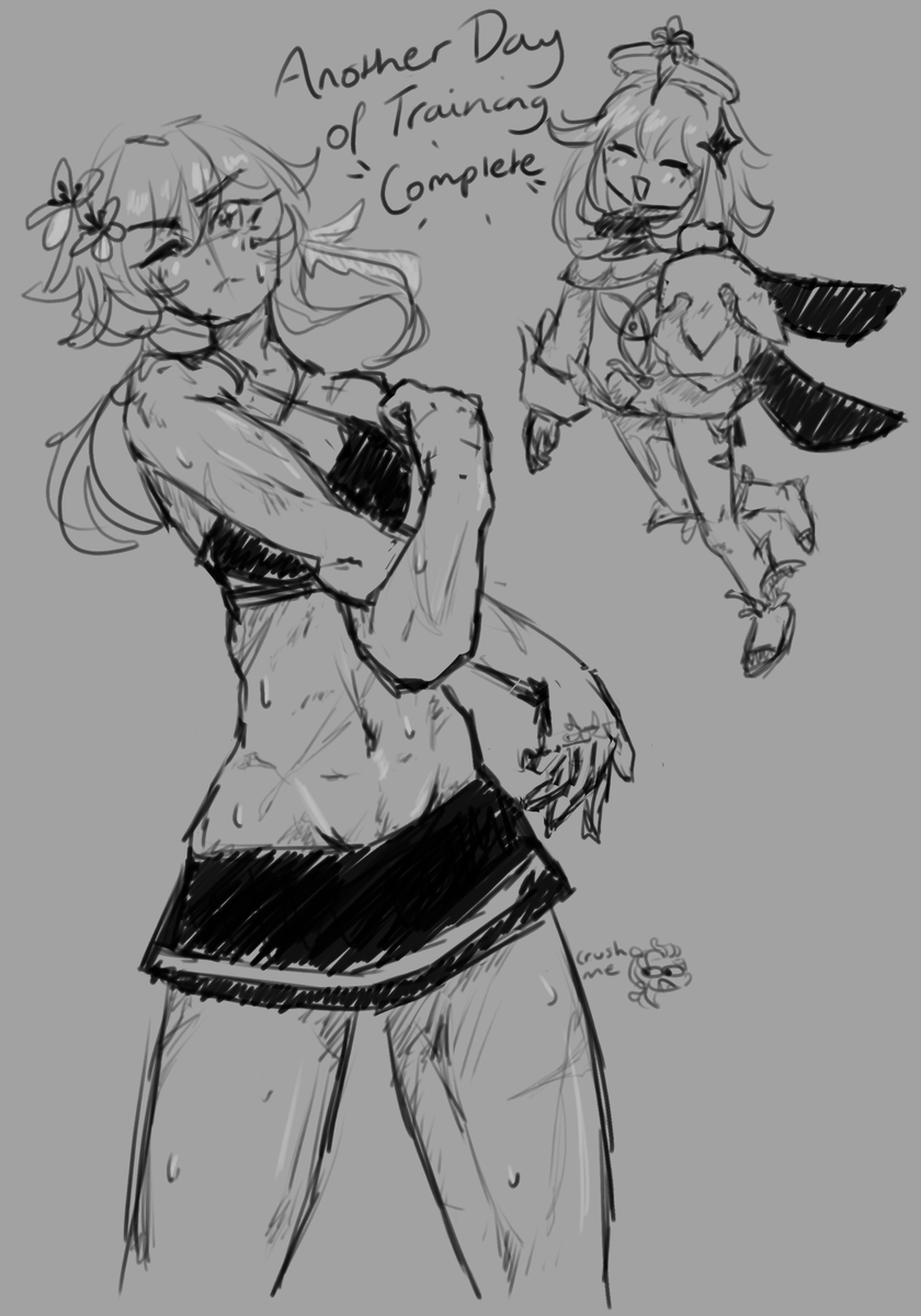 Lunalium_Lux's tweet photo. I just wanted to draw buff Lumine... Maybe pt. 2?

#GenshinImpact #Lumine #wanderer #scaralumi https://t.co/6cOgXL4PxF