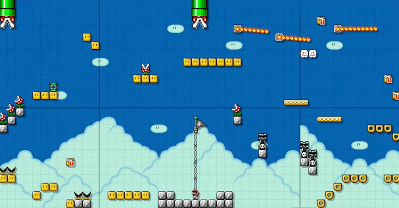 NintendoUK's tweet photo. Create your own Training Course in Super Mario Maker 2 to help your friends hone their skills!