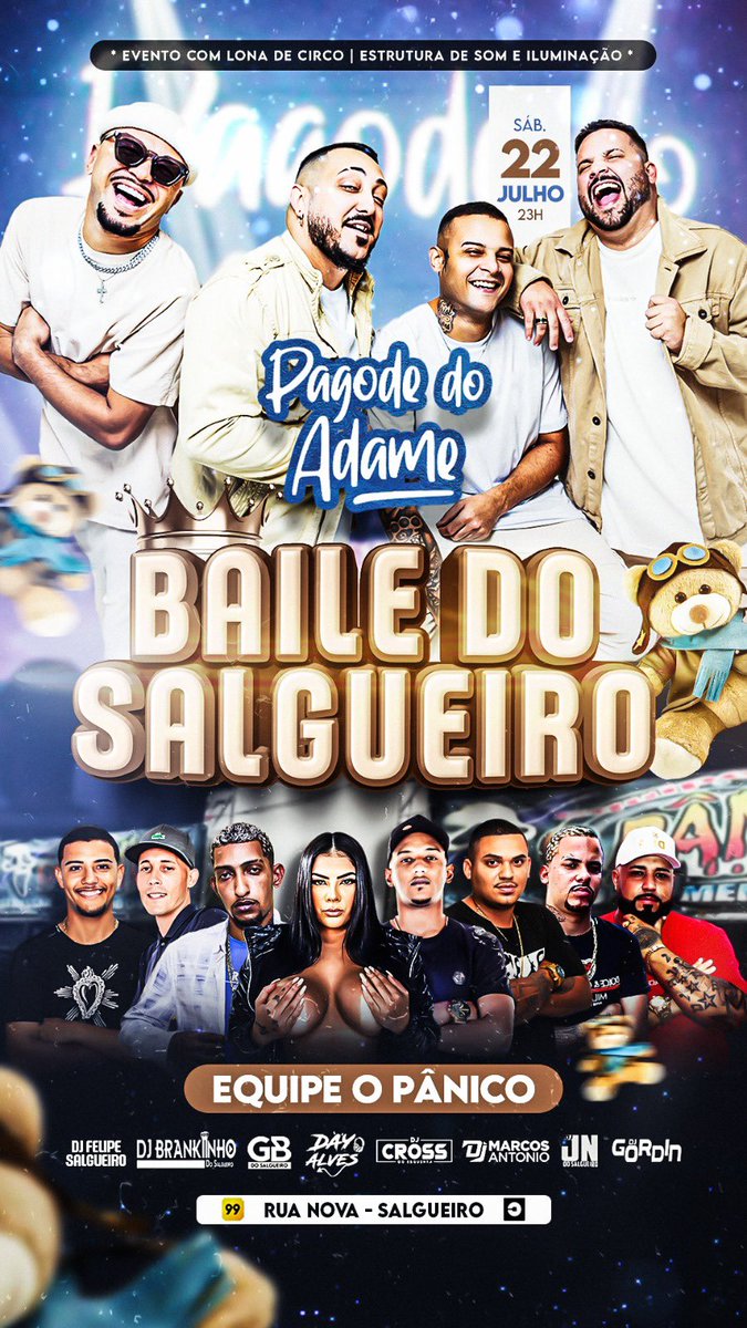 Sabadão temmm show do grupo Adame no pistão da Rua Nova 🔊💃🍻🇦🇺

@djfelipedosall ✅
<a href="/DjBrankiinho/">BRANKIINHO DJ 🥳🥳</a> ✅
<a href="/DJGBDOSALGUEIRO/">GB DO SALGUEIRO</a> ✅
<a href="/djdayalves/">DAY ALVES 🍑🍒🔥</a> ✅
<a href="/djcrooss/">DJ CROSS DO ESQUENTA🦍 🔥🌍</a> ✅
<a href="/maarcoosantonio/">DJ Marcos Antonio🚩👑</a> ✅
@jnnobeat ✅
<a href="/DejayGordinSgr/">DJ GORDIN DO SALGUEIRO</a> ✅

Convocaaa as amigaas e vemmm pro pistão da Rua Nova 💃🍻🇦🇺