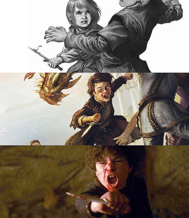 theblacks_'s tweet photo. “Jace was old enough to grasp the insult. He flew at Aemond again, but the older boy began pummeling him savagely… until Luke, coming to the rescue of his brother, drew his dagger and slashed Aemond’s face, taking out his right eye.”

#TeamBlackEvent https://t.co/BNf9n78CtY