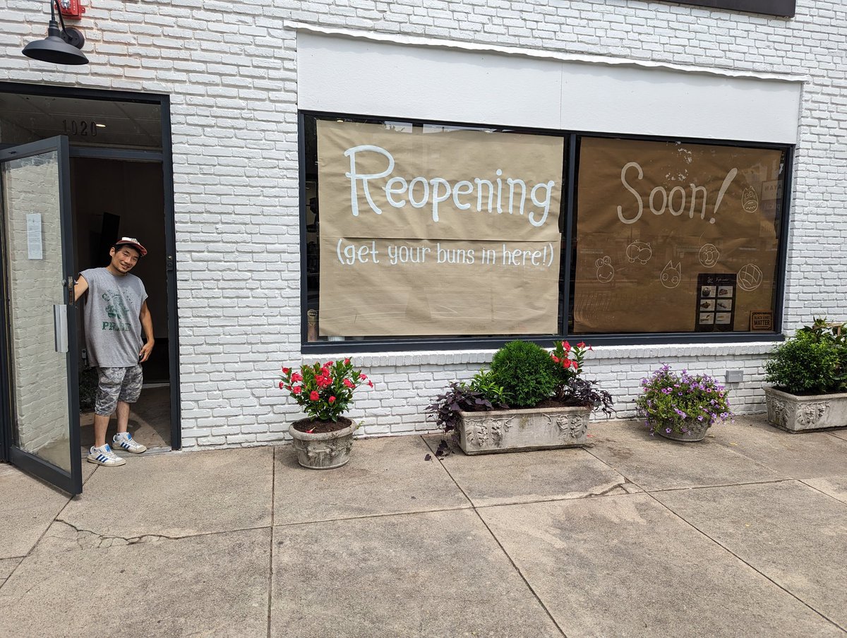 Morning. For those following the progress of Japonaise Bakery & Cafe in Brookline, MA reopening, I spoke w/Takeo yesterday. He is hoping for next week. Please stop in, say hello + support Takeo + team when you're in the hood. #Local #SmallBiz #MomAndPop #MomAndSon #GoodPeople