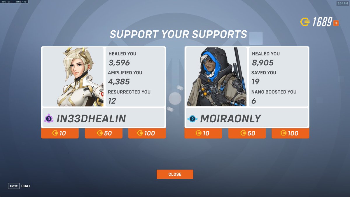 dix0nm8's tweet photo. Tip your supports after an Overwatch 2 match https://t.co/liJVUCvN6w