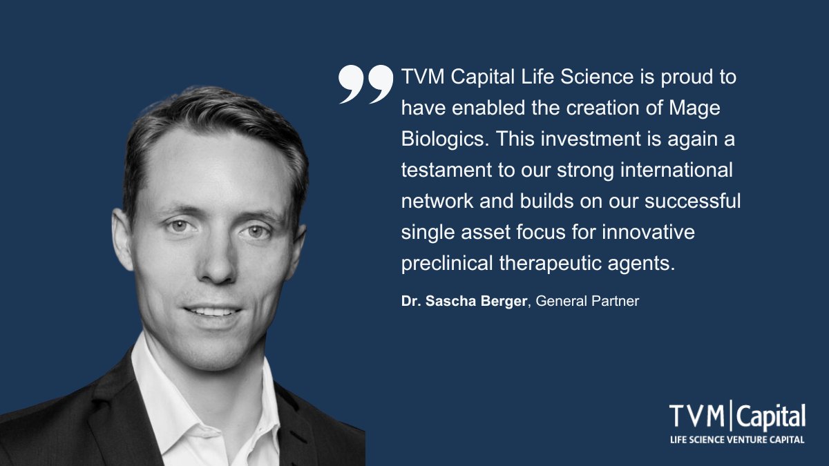 We are excited to announce that TVM, together with Tillots Pharma AG, will invest up to USD28m in the newly formed U.S.-based biotech company, Mage Biologics Inc., to develop an innovative oral antibody therapy for #UlcerativeColitis.

tvm-lifescience.com/tillotts-pharm…