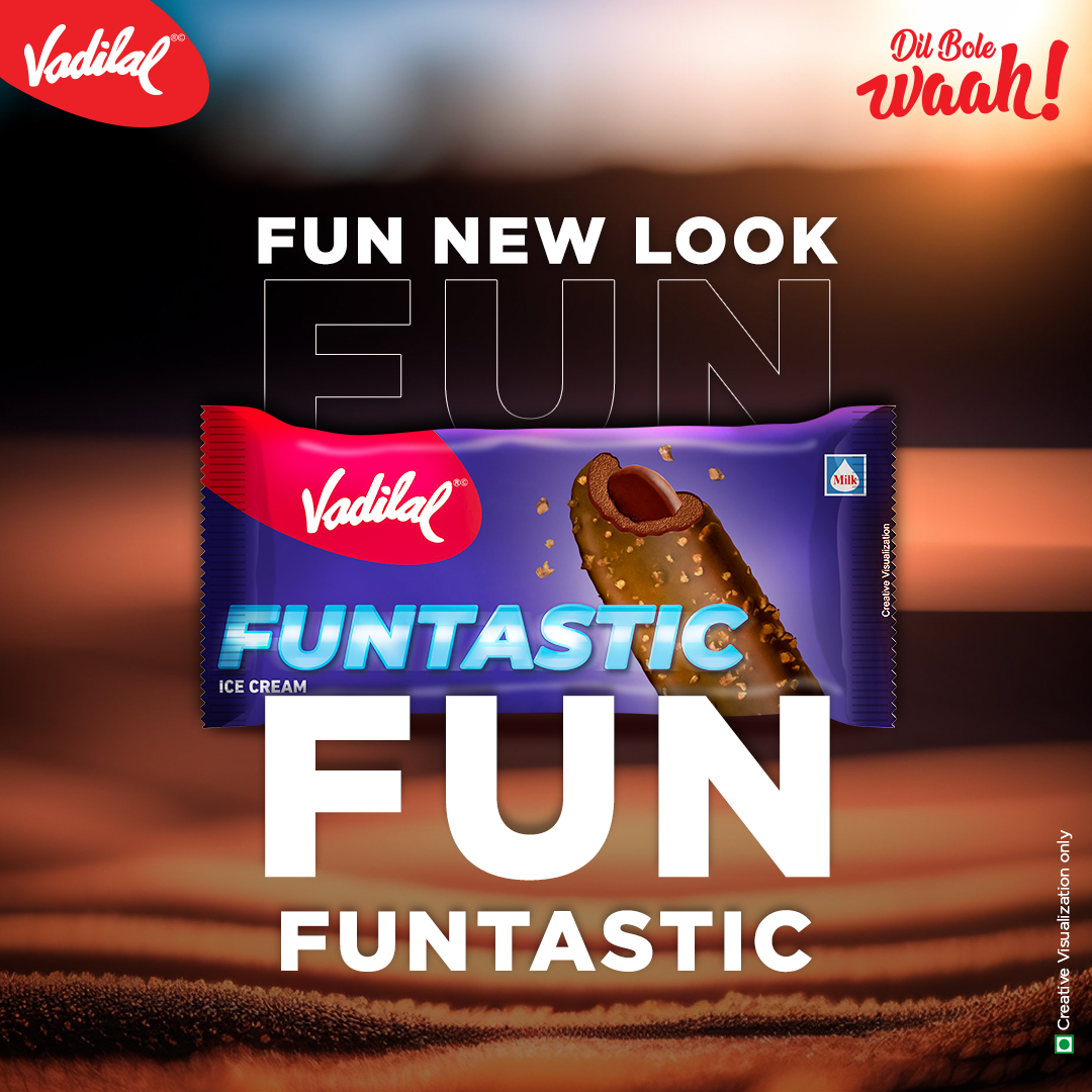 icecreamvadilal's tweet photo. Now experience your favourite chocolatey indulgence with a new packaging. Make everyday fun with Funtastic. #DilBoleWaahWaahWaah
#DilBolewaah #funtasticday #funday #chocolate #icecreamlover #needdessert #indulgent #deliciousfood #favouritedessert #icecreamneeded #vadilalicecream https://t.co/iL54e82Z0o