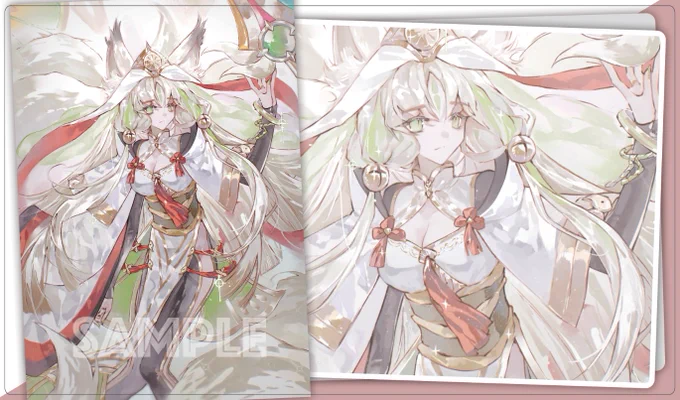 C102/エア夏コミ 新作発表㊲アラヒメ の スリーブ や プレイマット になります!  イラストレーターは  鵺() 様です。 