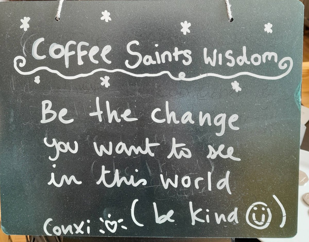 It's time for some pre- weekend wisdom from one of our newest members of staff Conxi!.. Some positive karma is what we all need..🤗😍☕️🥰 #Edinburgh #wisdom #edinburghcoffeeshop #socent #positive #kindness