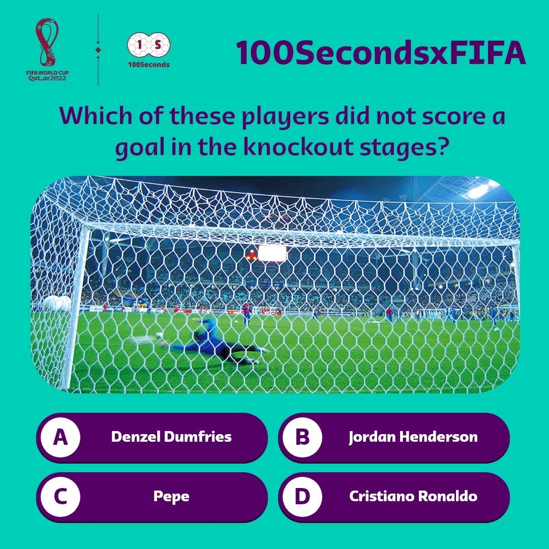 100secondsXfifa's tweet photo. Play and Win Instant Prizes‼️

#100secondsxfifa #football #soccer #prize #rewards #win #100seconds #playtowin #WorldCup #knockout #football https://t.co/7hGFcr24h7