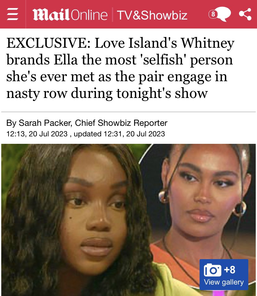 gottabunda's tweet photo. Here we go, got rid of Catherine and now trying to cause an argument between these two because they saw the three black girls were too close to the final, someone literally predicted this. They were fine for weeks and now all this shit.
#LoveIsland https://t.co/iCW1irQulr