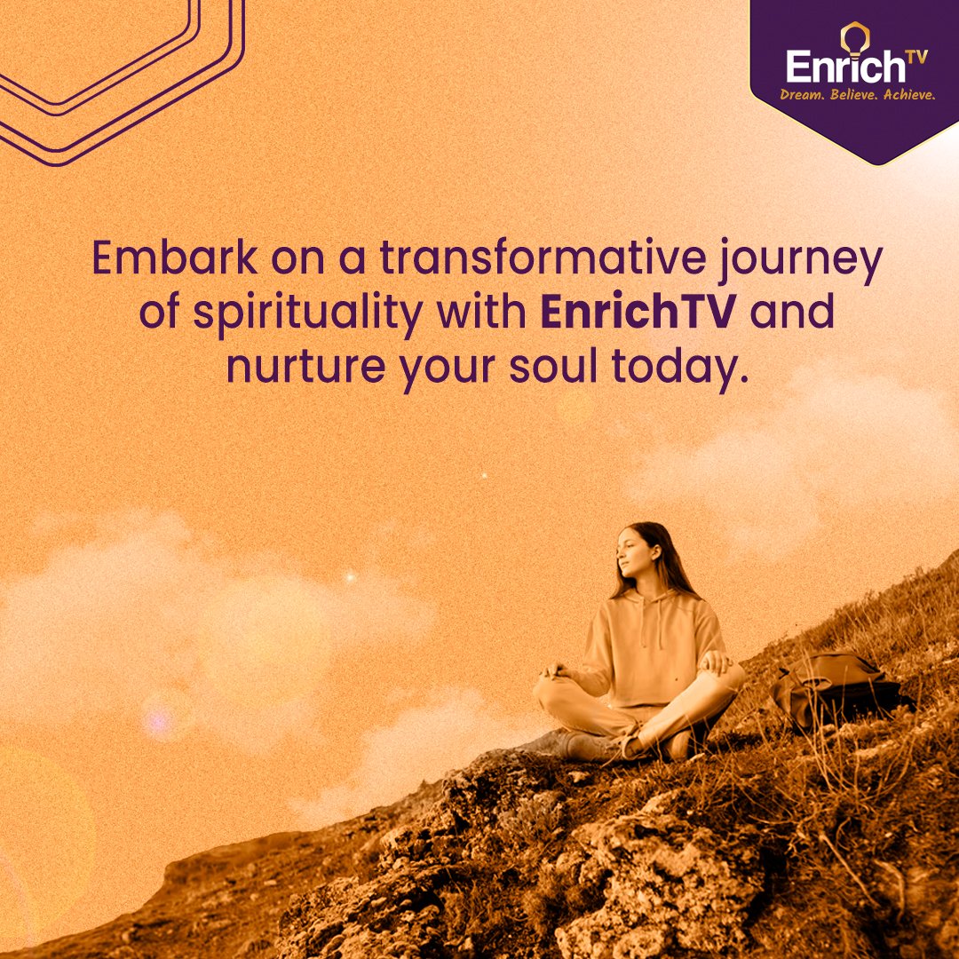 EnrichTV's tweet photo. Embark on a soulful journey of spiritual growth with EnrichTV! Dive into our collection of enlightening content and expand your spirituality. Watch for free and ignite your inner light today. #EnrichTV #spirituality  #WatchForFree https://t.co/R9WTrV9oHE