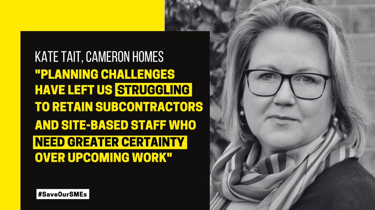 HomeBuildersFed's tweet image. If SMEs are unable to build, they risk having to lay off longstanding staff and subcontractors.

Action is needed to protect #HomeBuilding businesses, and it's needed now. ➡️

#SaveOurSMEs🏡🚨