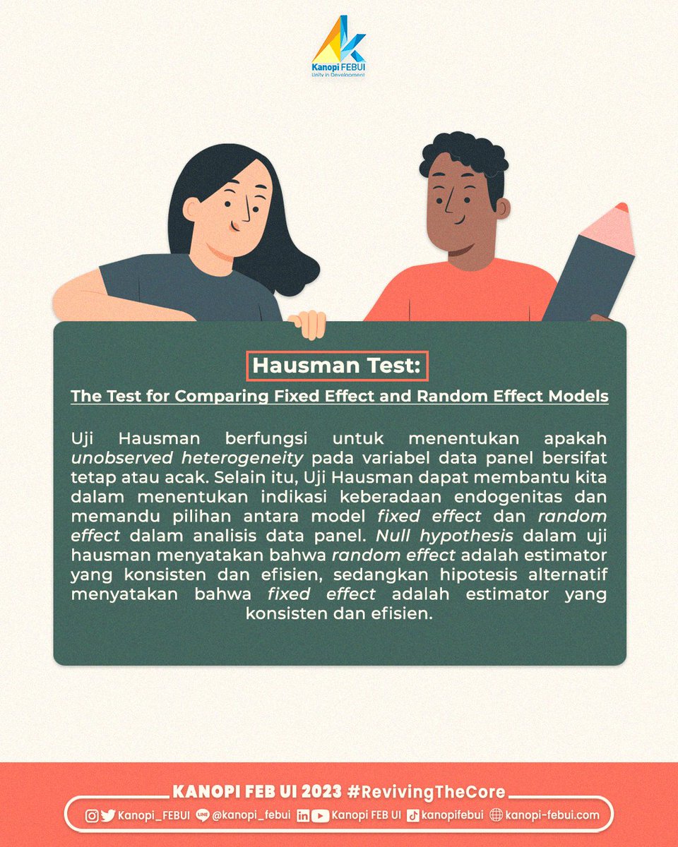 Kanopi_FEBUI's tweet photo. Apa itu fixed effect? Bagaimana cara kerja fixed effect? Bagaimana implikasi penggunaan fixed effect? Simaklah pada Research on the Go edisi kali ini! #ResearchOnTheGo

#Statistics 
#FixedEffect https://t.co/K5K2TJtzHJ