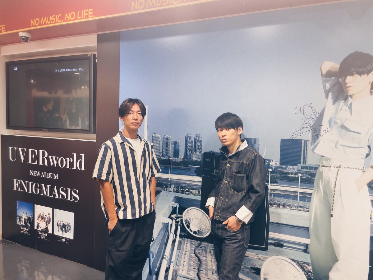 タワ渋訪店】 #UVERworld のTAKUYA∞さんと真太郎さんがご来店