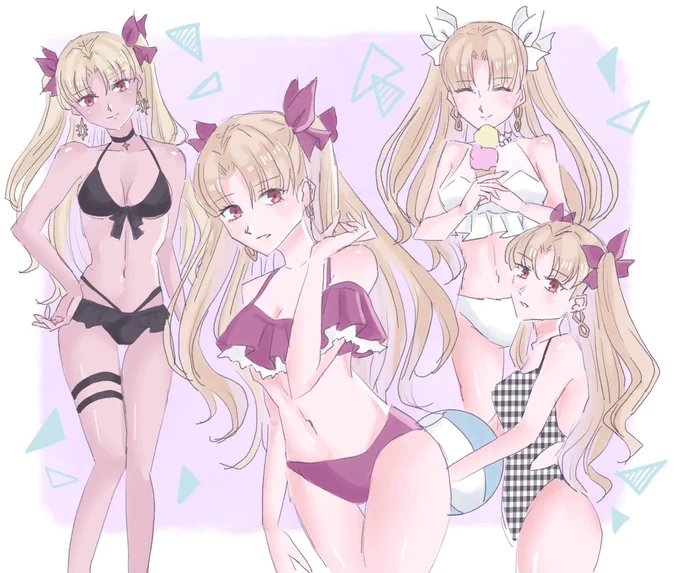 水着エレちゃん(ニンキガル)らくがき詰め